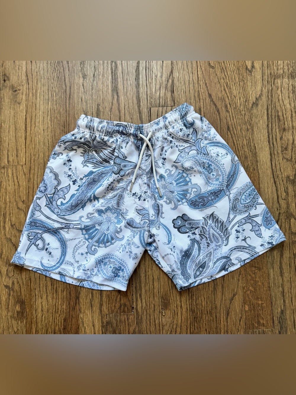 Boys Youth The Drip Shop Blue Paisley Mesh Shorts